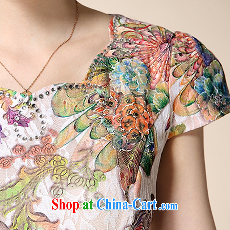 Connie, population 2015, summer lace cheongsam improved stylish beauty retro elegant qipao 8968 #Fung Mei Hua XXXL, Connie population (Denisi), shopping on the Internet
