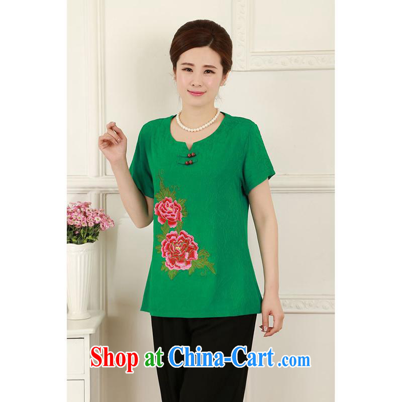 100 brigade Bailv AMOI, cotton, embroidery, Ms. Tang is packaged MP - AE - C 1018 # (4-Color Chiu-hsiang green 4 XL, Pak reputation (Aeroline), online shopping