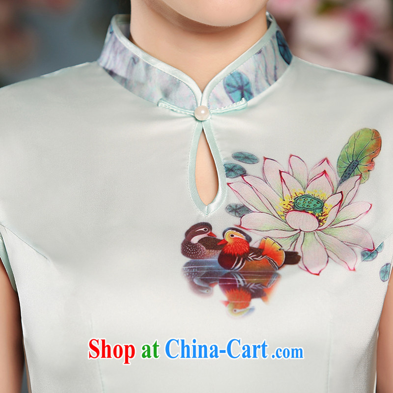 The cross-sectoral youth Elizabeth 2015 I should be grateful if you new long cheongsam improved female cheongsam dress summer long cheongsam dress everyday stylish ZA L 301, cross-sectoral, Elizabeth, and shopping on the Internet