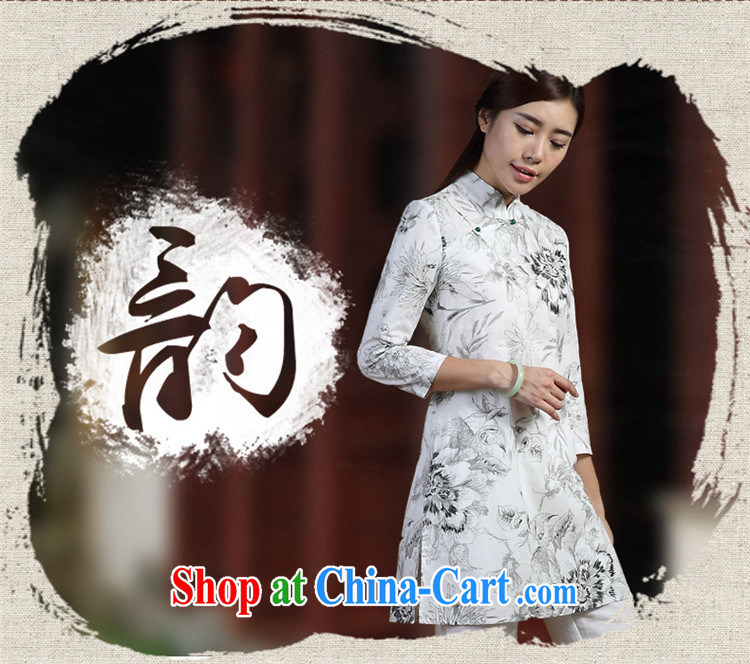 Mr Henry Tang, Id al-Fitr 2015 improved cheongsam shirt, 2015 new spring and summer clothing, Ethnic Wind cotton the female white XL pictures, price, brand platters! Elections are good character, the national distribution, so why buy now enjoy more preferential! Health