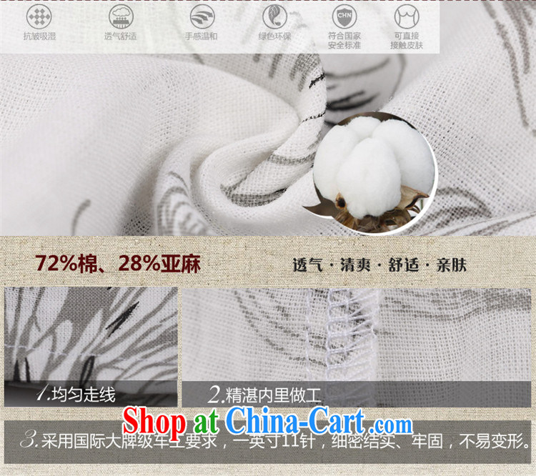Mr Henry Tang, Id al-Fitr 2015 improved cheongsam shirt, 2015 new spring and summer clothing, Ethnic Wind cotton the female white XL pictures, price, brand platters! Elections are good character, the national distribution, so why buy now enjoy more preferential! Health