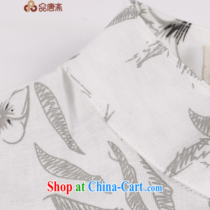 Mr Tang, Id al-Fitr 2015 improved cheongsam shirt, 2015 new spring and summer with Han-ethnic wind cotton the female white XL, Tang id al-Fitr, shopping on the Internet