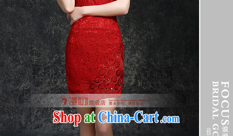 Early definition 2015 new bridal dresses Classic red Lace Embroidery short cheongsam Red. Pictures, price, brand platters! Elections are good character, the national distribution, so why buy now enjoy more preferential! Health