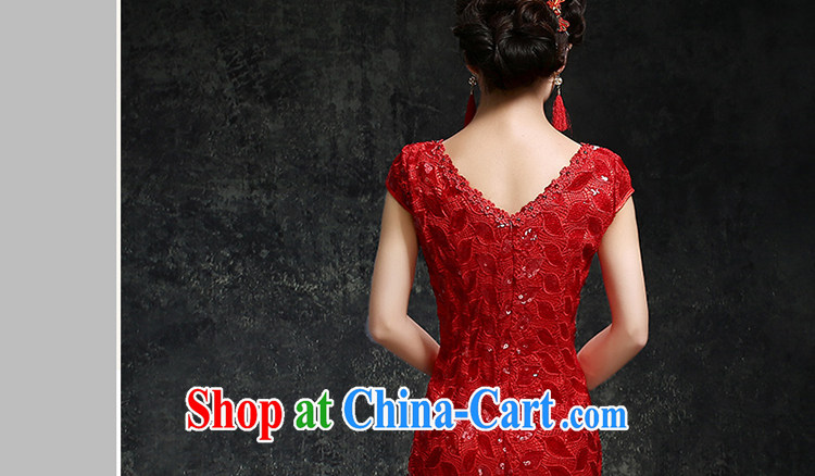 Early definition 2015 new marriages cheongsam classical red-chip lace short cheongsam made pictures, price, brand platters! Elections are good character, the national distribution, so why buy now enjoy more preferential! Health