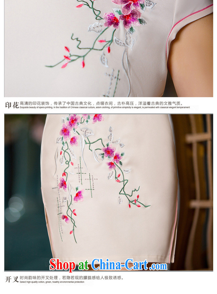 5 AND THE 2015 spring and summer new cheongsam Chinese style dress daily fashion improved silk short cheongsam dress WGT 173 photo color XXL pictures, price, brand platters! Elections are good character, the national distribution, so why buy now enjoy more preferential! Health