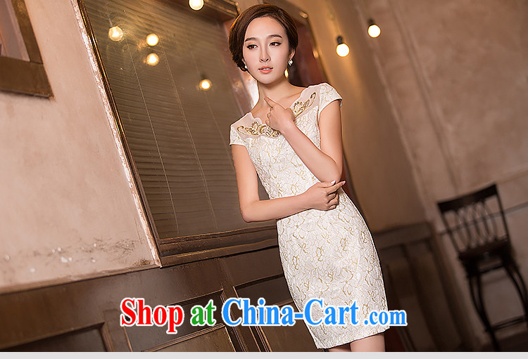 Love spell Fort Lauderdale 2015 new summer fashion graphics thin beauty short, short-sleeved, for Chinese qipao, silk flowers XXL (98 /80 /102 pictures, price, brand platters! Elections are good character, the national distribution, so why buy now enjoy more preferential! Health