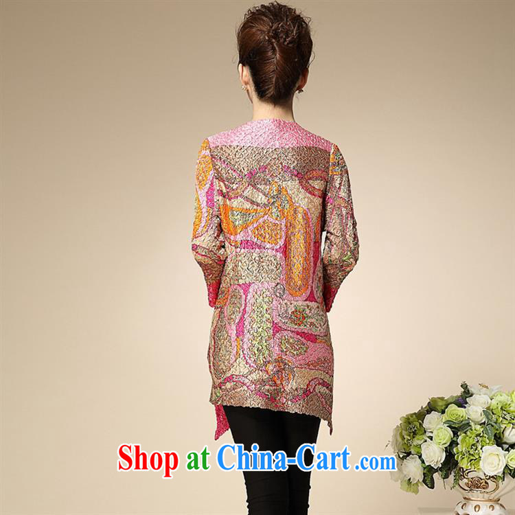 Qin Qing store 2015 spring sauna silk mother installed China without rules in middle-aged long wind jacket yjn 008 Orange Pink XXL pictures, price, brand platters! Elections are good character, the national distribution, so why buy now enjoy more preferential! Health