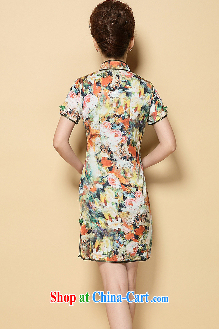 Qin Qing store upscale cheongsam Chinese Chinese style dress 2015 fashion cheongsam cultivating the cheongsam dress suit XXL pictures, price, brand platters! Elections are good character, the national distribution, so why buy now enjoy more preferential! Health
