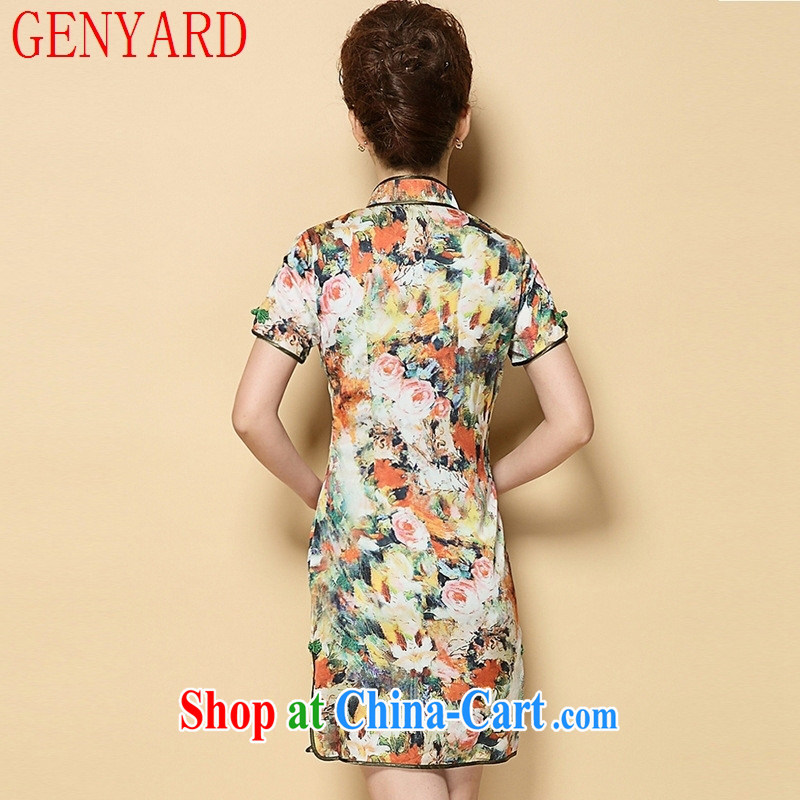 Qin Qing store upscale cheongsam Chinese Chinese style dress 2015 fashion dresses on cultivating cheongsam dress suit XXL, GENYARD, shopping on the Internet