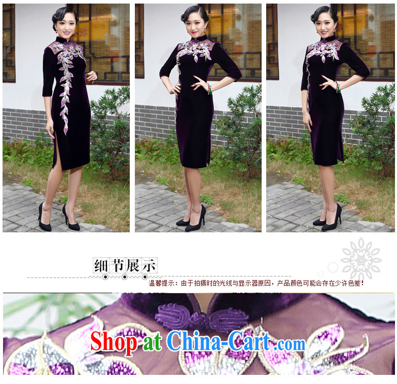 Joe is still name Kim Woon-wool MOM dresses skirt wedding dress Chinese Tang replace SRDZ 118 purple short-sleeved 4 XL pictures, price, brand platters! Elections are good character, the national distribution, so why buy now enjoy more preferential! Health