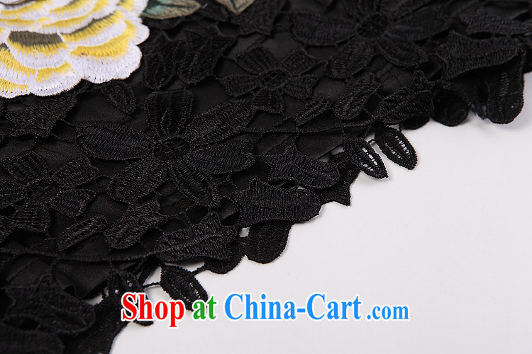 Very high end water-soluble lace cheongsam dress stylish and improved three-dimensional embroidery elegant qipao XWG 8810 black XXL pictures, price, brand platters! Elections are good character, the national distribution, so why buy now enjoy more preferential! Health