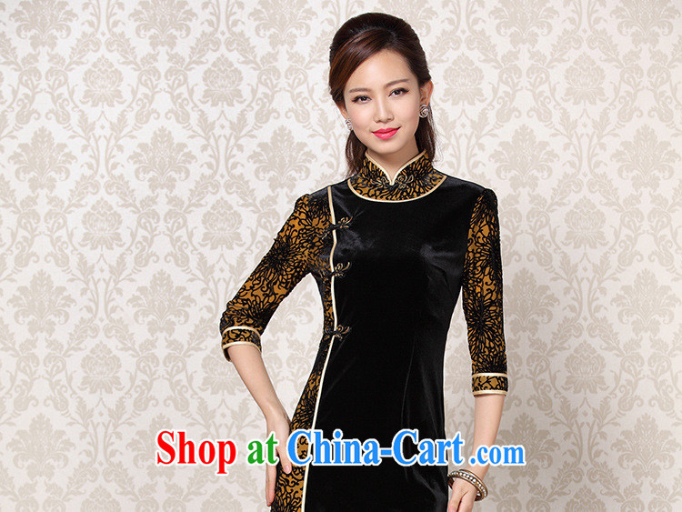 Shallow end improved Stylish retro wool stitching in short sleeves cheongsam XWG 13 - 6092 Map Color L pictures, price, brand platters! Elections are good character, the national distribution, so why buy now enjoy more preferential! Health