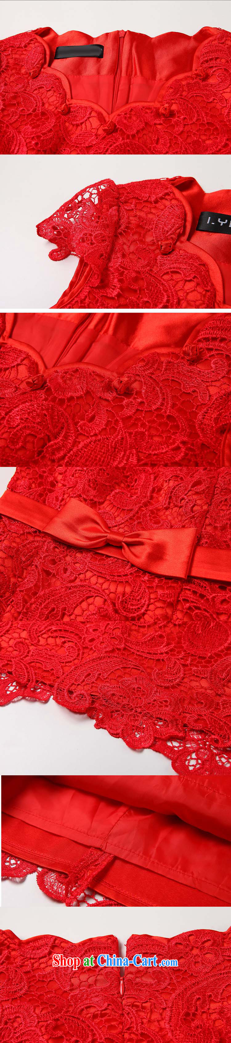 light at the improved cheongsam water soluble biological empty red banquet ceremony petal collar front bowtie bridal toast XWG serving 140,504 red XXL pictures, price, brand platters! Elections are good character, the national distribution, so why buy now enjoy more preferential! Health