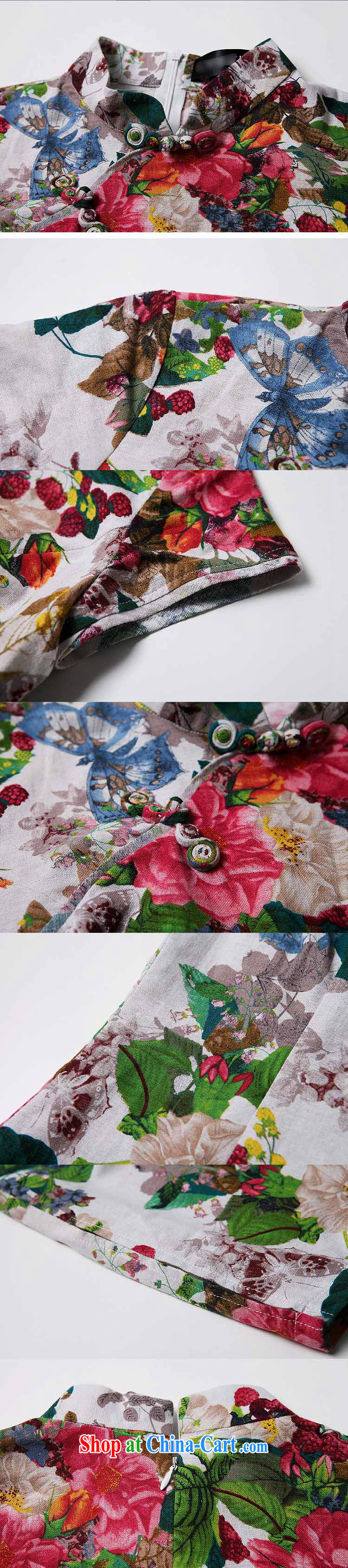 Very late summer 2015 stylish linen water and ink stamp-Korea Lao wind short cheongsam XWG 140,530 Map Color XXL pictures, price, brand platters! Elections are good character, the national distribution, so why buy now enjoy more preferential! Health