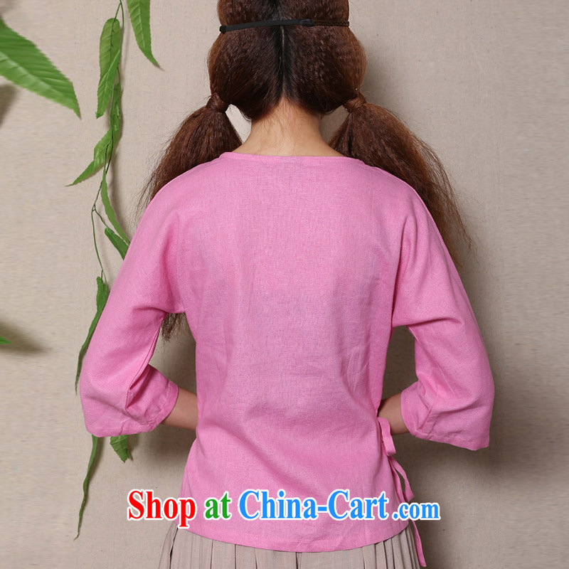 The Stephanie 2015 summer new, hand-painted cotton the fresh arts 100 a Chinese lady Chinese T-shirt pink XL, Stephanie (MOOFELNY), shopping on the Internet