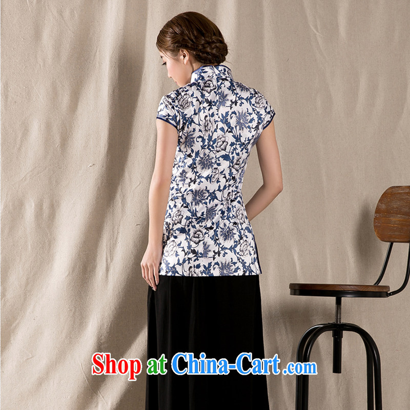 The Stephanie 2015 spring and summer new Ethnic Wind Chinese improved cheongsam shirt cultivating cotton Ms. Yau Ma Tei Tong load Z 1231 XXL suit, Stephanie (MOOFELNY), online shopping