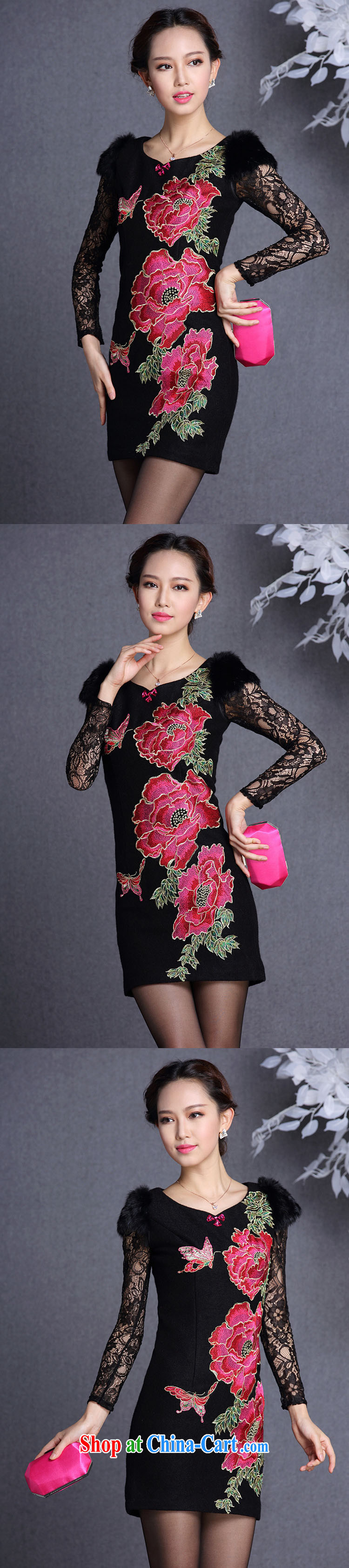 light at the improved stylish Beauty and Hair shoulder embroidered hair so short cheongsam XWG 13,017 black XXL pictures, price, brand platters! Elections are good character, the national distribution, so why buy now enjoy more preferential! Health