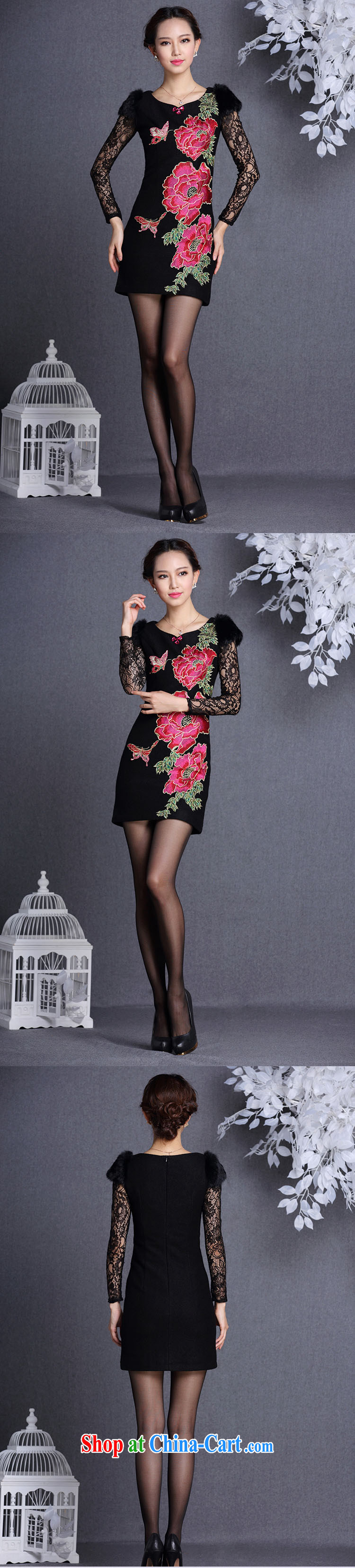 light at the improved stylish Beauty and Hair shoulder embroidered hair so short cheongsam XWG 13,017 black XXL pictures, price, brand platters! Elections are good character, the national distribution, so why buy now enjoy more preferential! Health