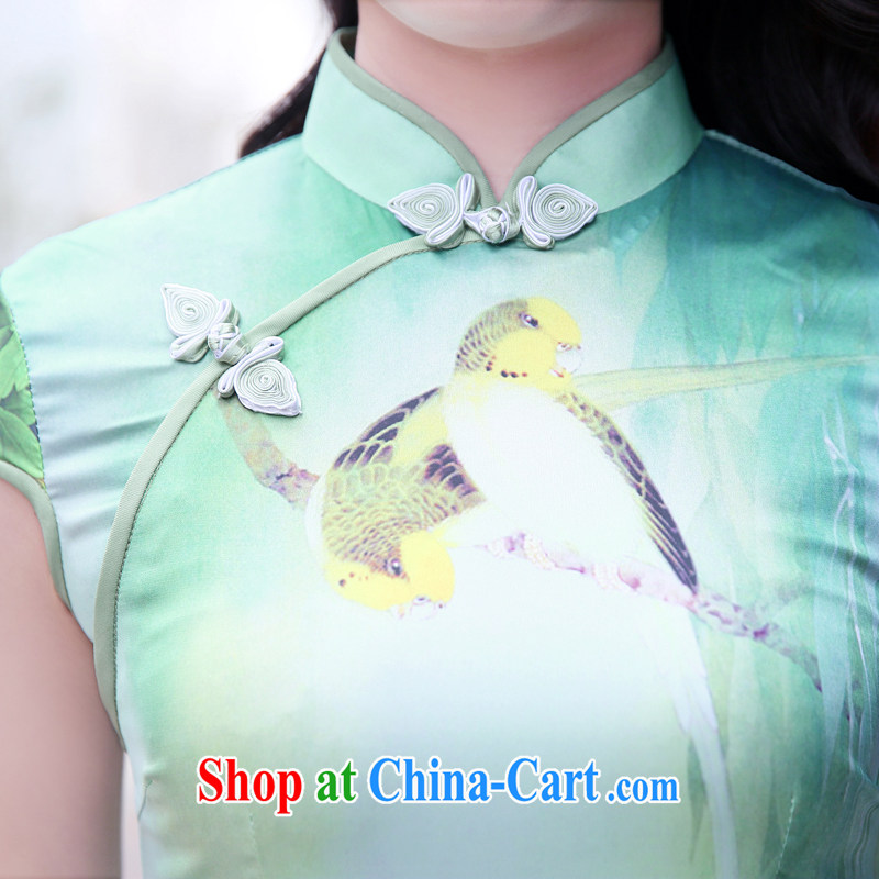 To call for summer 2015 new stylish improved retro short sleeve cheongsam dress summer small perfume XXL, appeal to appeal to, the Internet shopping