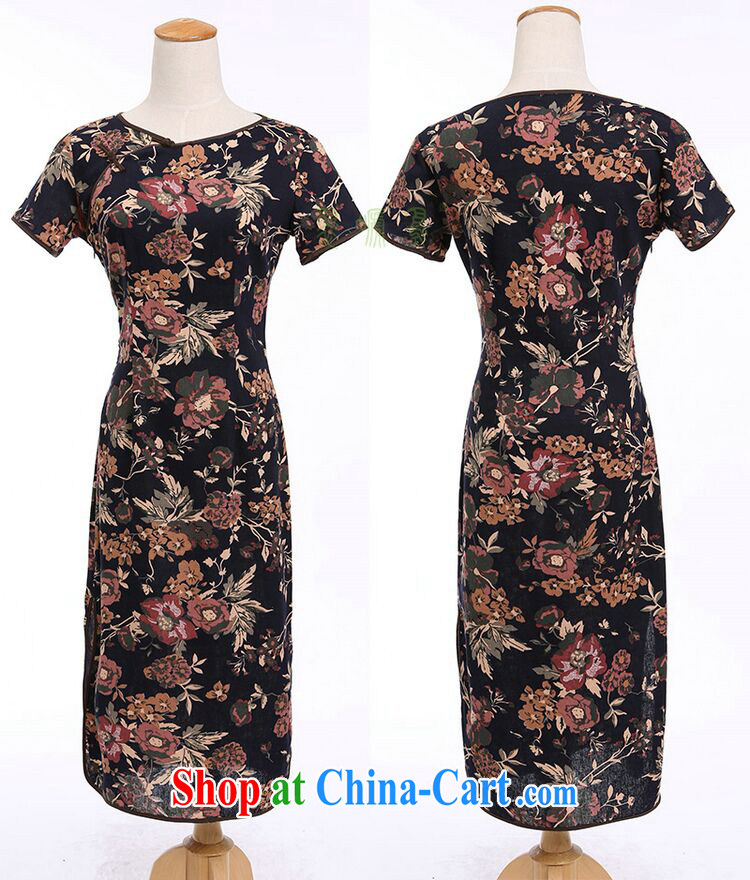 Bin Laden smoke-free summer cheongsam dress cotton the field for a field manual for cultivating, short-sleeve long-neck cheongsam Cheuk Chiu 2 XL pictures, price, brand platters! Elections are good character, the national distribution, so why buy now enjoy more preferential! Health
