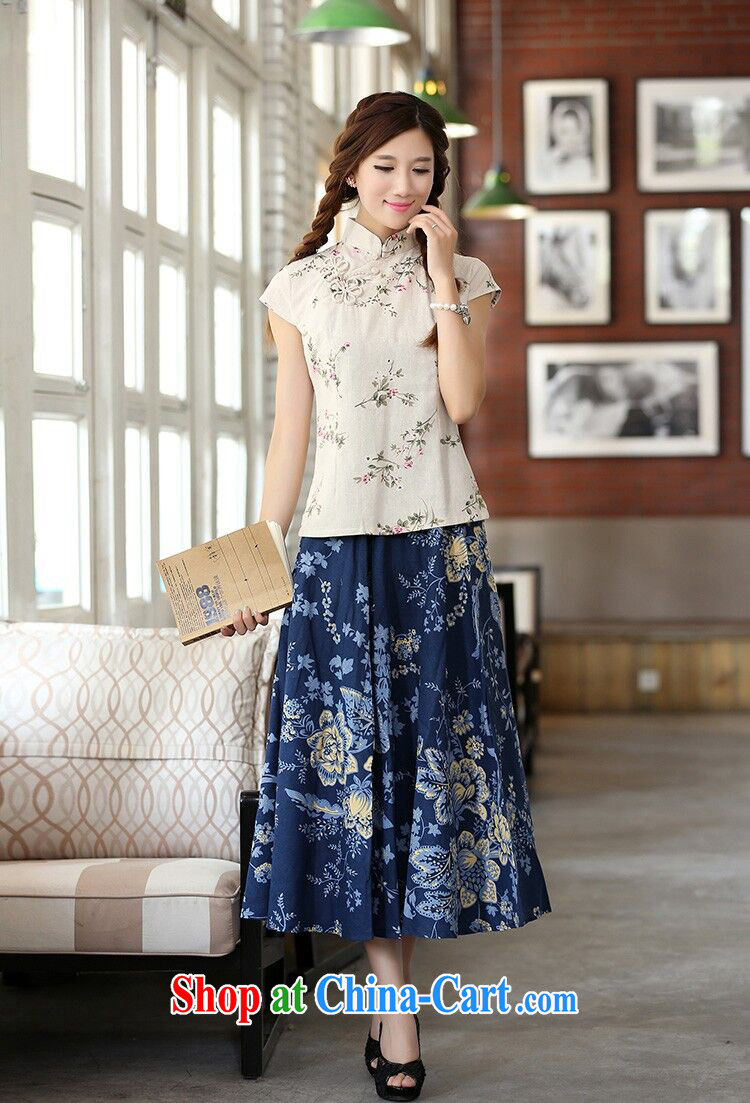 Dan smoke summer female Chinese improved Chinese neo-classical manual tie orchid, for cotton Ma short-sleeved style cheongsam shirt such as the color 2 XL pictures, price, brand platters! Elections are good character, the national distribution, so why buy now enjoy more preferential! Health