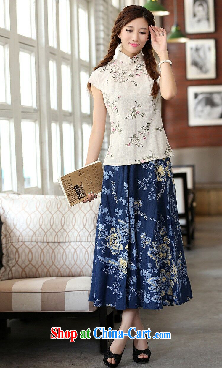 Dan smoke summer female Chinese improved Chinese neo-classical manual tie orchid, for cotton Ma short-sleeved style cheongsam shirt such as the color 2 XL pictures, price, brand platters! Elections are good character, the national distribution, so why buy now enjoy more preferential! Health
