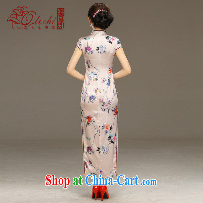 The reason that I should be grateful if you would have capacity retro Beauty Fashion improvement of Korea long cheongsam dress daily summer, new QLZ Q 15 6050 capacity XXL I should be grateful if you, the dirty (Q . LIZHI), online shopping