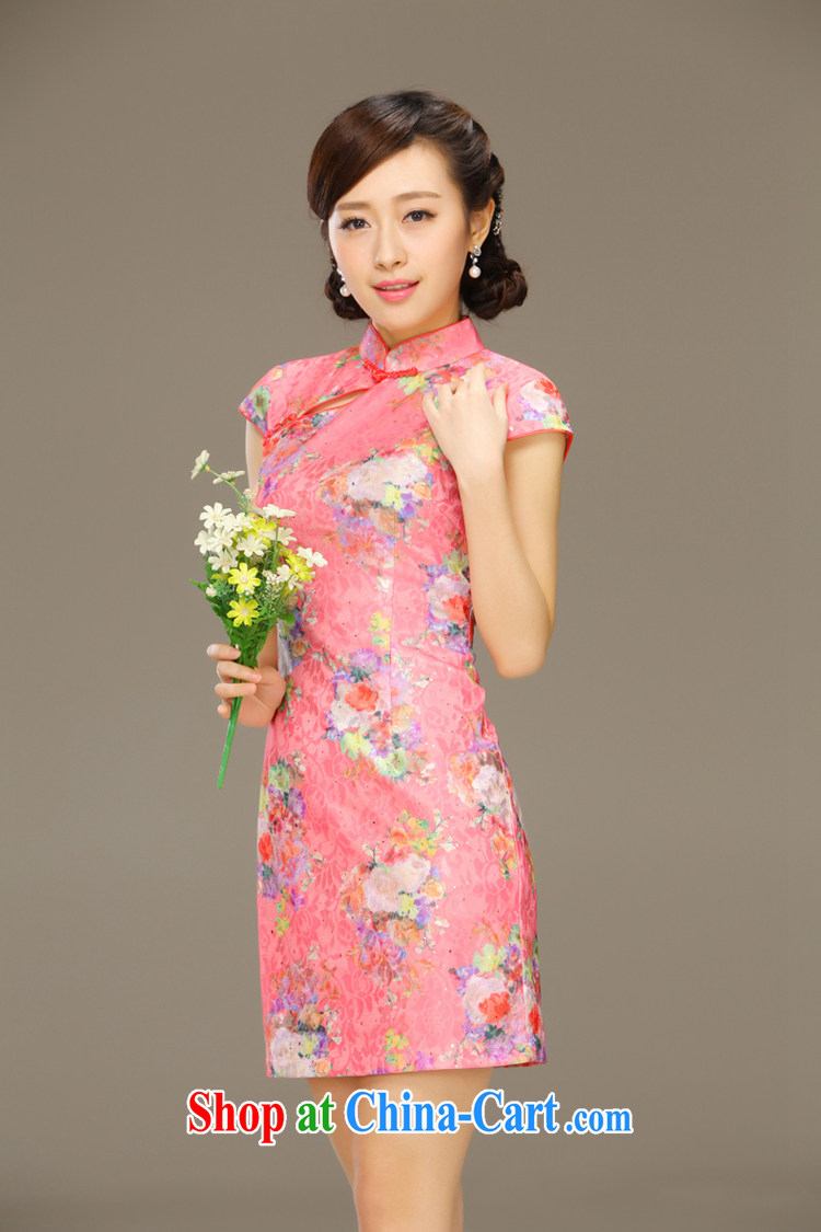 Slim Li known high mortality rates Sau San video thin style summer retro dress lace dress improved fashion cheongsam QLZ Q 15 6051 pink XXL pictures, price, brand platters! Elections are good character, the national distribution, so why buy now enjoy more preferential! Health