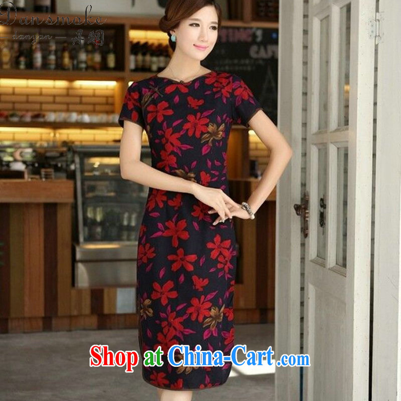 Bin Laden smoke-free summer, China wind female retro cotton Ma a field for cultivating and refined manually for the long, high quality dresses skirts such as Map Color 2 XL, Bin Laden smoke, shopping on the Internet