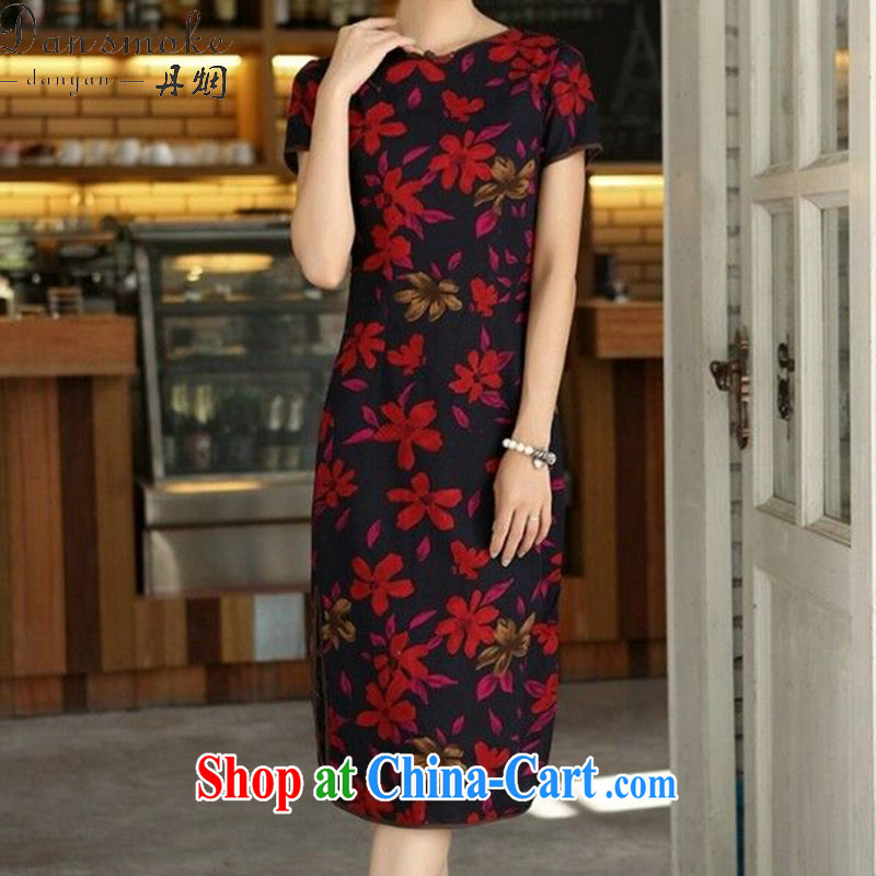 Bin Laden smoke-free summer, China wind female retro cotton Ma a field for cultivating and refined manually for the long, high quality dresses skirts such as Map Color 2 XL, Bin Laden smoke, shopping on the Internet