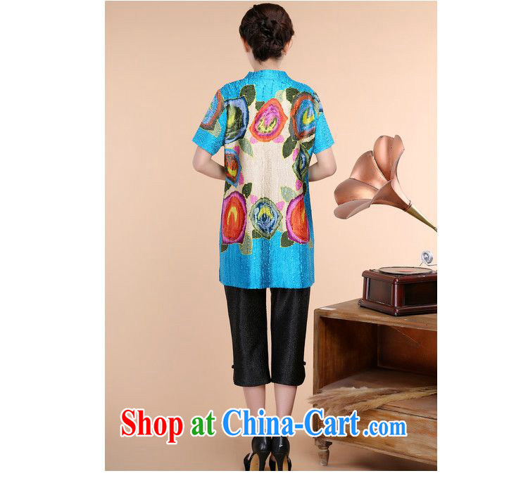 Forest narcissus summer 2015 New Silk creases stamp T-shirt with short sleeves XYY - 1006 - 2 green XXXL pictures, price, brand platters! Elections are good character, the national distribution, so why buy now enjoy more preferential! Health