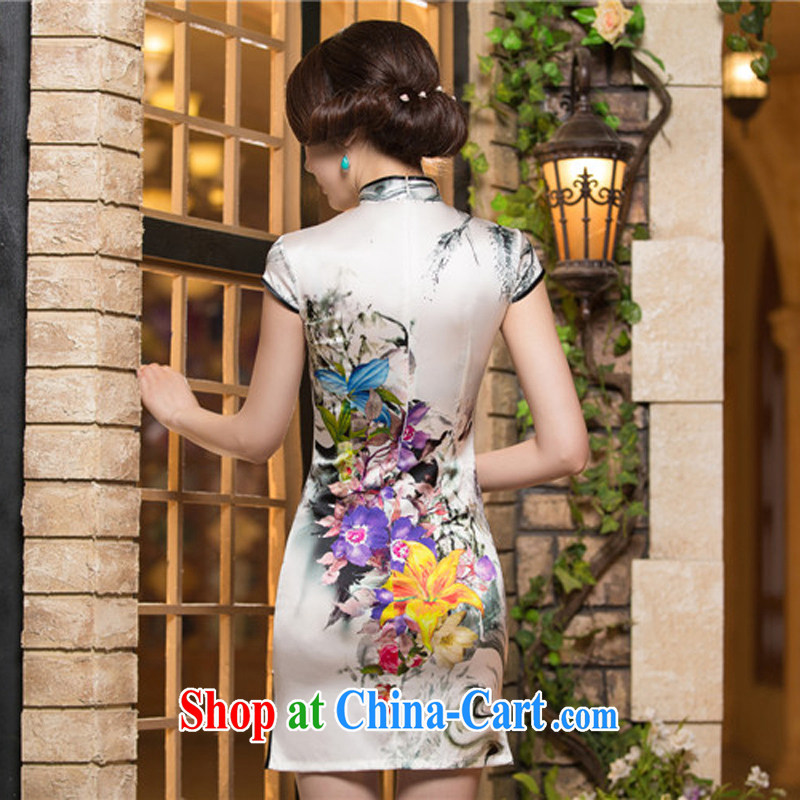 The cheer her poetry is Silk Cheongsam upscale retro style daily outfit, Ms. improved cheongsam dress summer S SZ L 2231, Yee-Windsor, shopping on the Internet