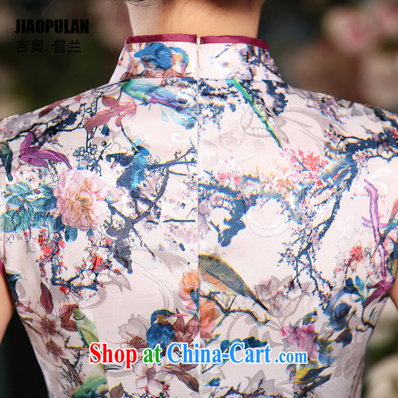 Mr. Kaplan 2015 spring and summer new cheongsam dress sober Beauty Fashion improved daily jacquard cotton robes short PL 307 photo color XXL, Mr. Kaplan (JIAOPULAN), shopping on the Internet