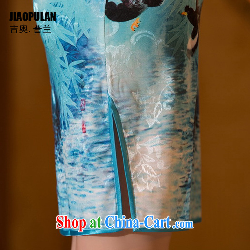 Mr. Kaplan 2015 spring and summer New China wind female daily fashion improved and elegant antique beauty short cheongsam PL 0310 photo color XXL, Mr. Kaplan (JIAOPULAN), and shopping on the Internet