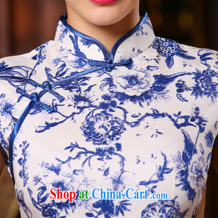 Mr. Kaplan 2015 spring and summer new, improved cultivation and stylish Art Nouveau porcelain was short cheongsam dress dress dress PL 314 photo color XXL pictures, price, brand platters! Elections are good character, the national distribution, so why buy now enjoy more preferential! Health