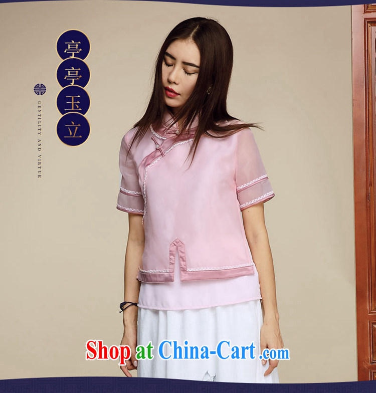 Mr Tang, Id al-Fitr original Tang Women's clothes retro T-shirt Chinese wind improved cheongsam short-sleeved shirt T upscale Chinese clothing pink XL pre-sale pictures, price, brand platters! Elections are good character, the national distribution, so why buy now enjoy more preferential! Health