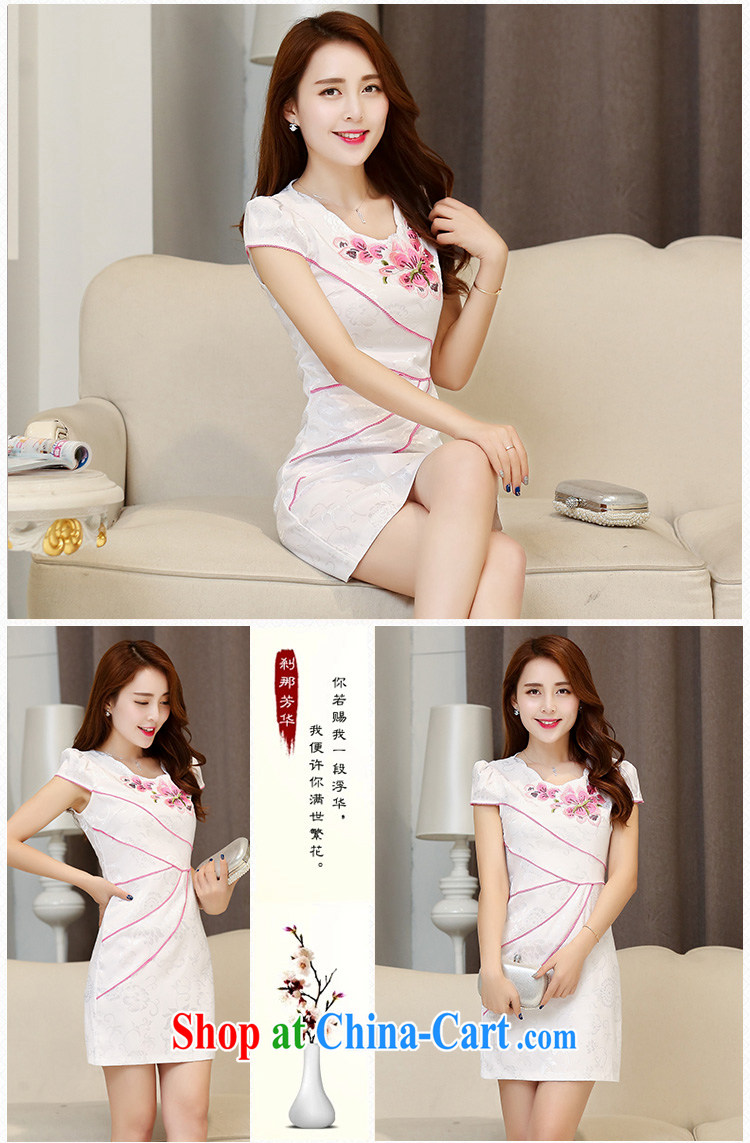 Cover Story 2015 new stylish cultivating improved embroidery style cheongsam dress dresses Hester Prynne XXL pictures, price, brand platters! Elections are good character, the national distribution, so why buy now enjoy more preferential! Health