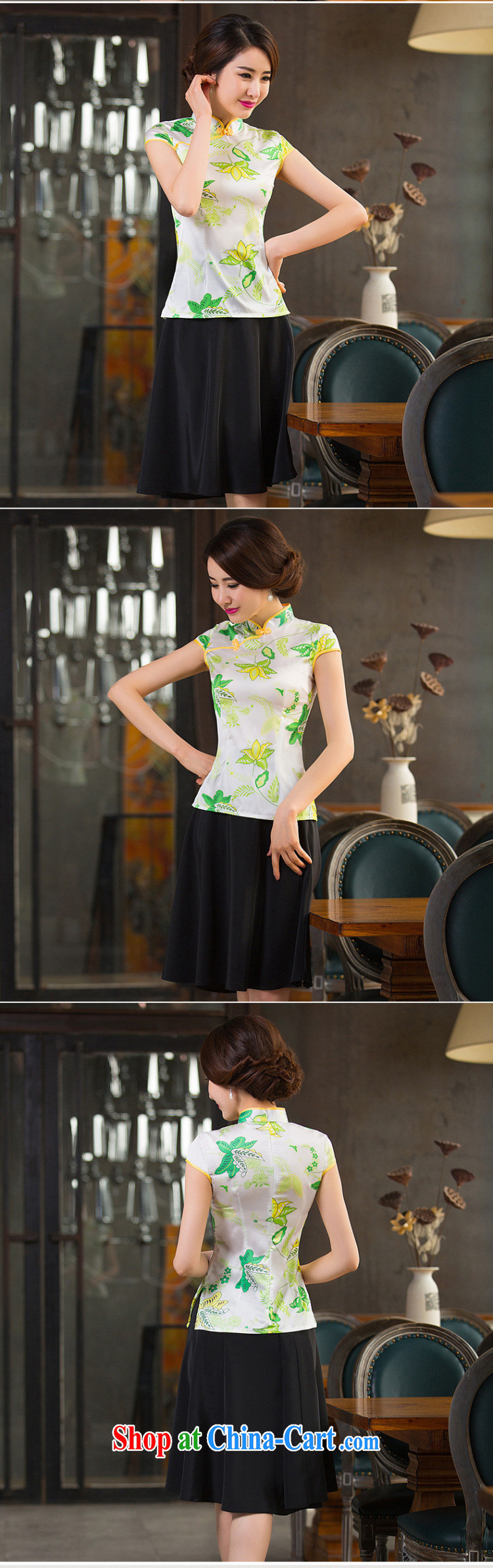 Mr. Kaplan summer 2015 new female short-sleeve T-shirt daily improved stylish retro short cheongsam silk Tang replace PL 2331 photo color 2331 XXL pictures, price, brand platters! Elections are good character, the national distribution, so why buy now enjoy more preferential! Health
