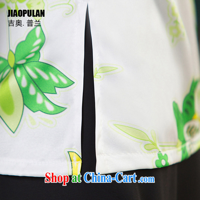 Mr. Kaplan summer 2015 new female short-sleeve T-shirt daily improved stylish retro short cheongsam silk Tang replace PL 2331 photo color 2331 XXL, Mr. Kaplan (JIAOPULAN), shopping on the Internet