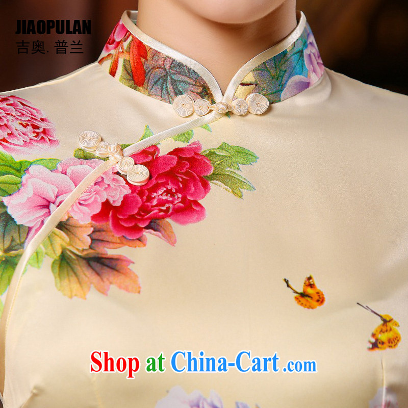 Mr. Kaplan 2015 spring and summer new retro improved silk short cheongsam dress beauty sexy female China wind PL 332 photo color XXL, Mr. Kaplan (JIAOPULAN), and shopping on the Internet