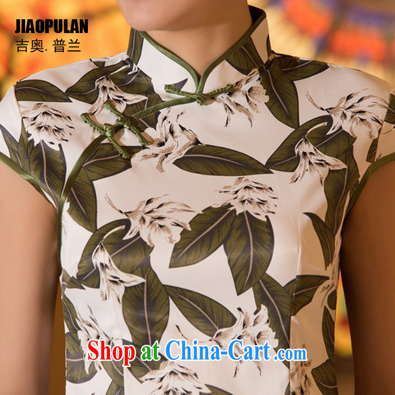 Mr. Kaplan 2015 spring and summer new improved dresses daily fashion sense of cultivating Sai Kung cotton short cheongsam dress PL 0370 photo color XXL, Mr. KAPLAN (JIAOPULAN), shopping on the Internet