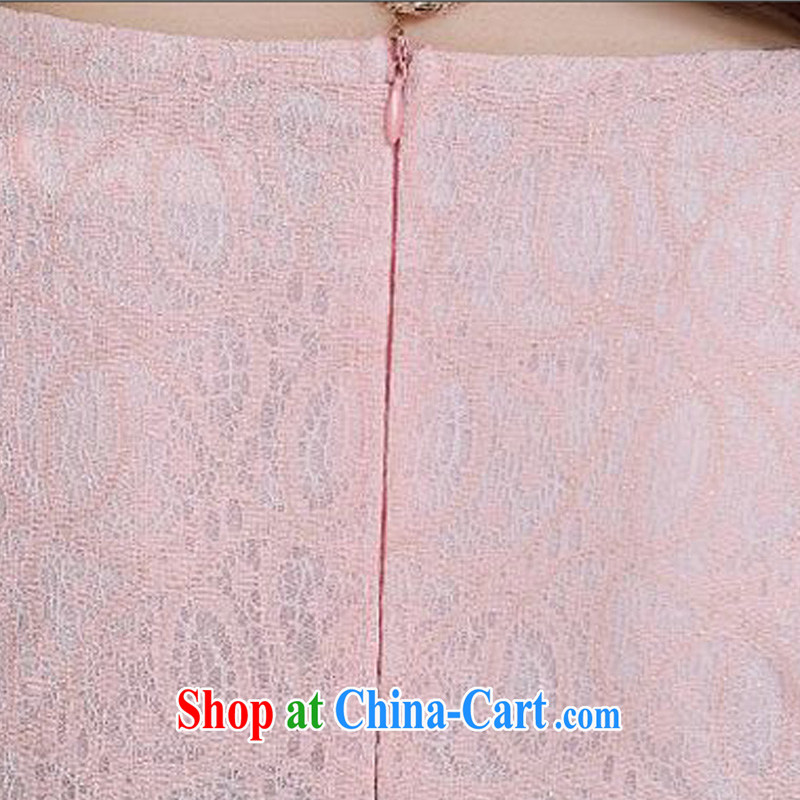 Tze-The 2015 summer on the new Korean version lace lady elegant short beauty package and graphics thin dresses cheongsam Chinese JAYT - 23 pink S Ja, ink, and shopping on the Internet