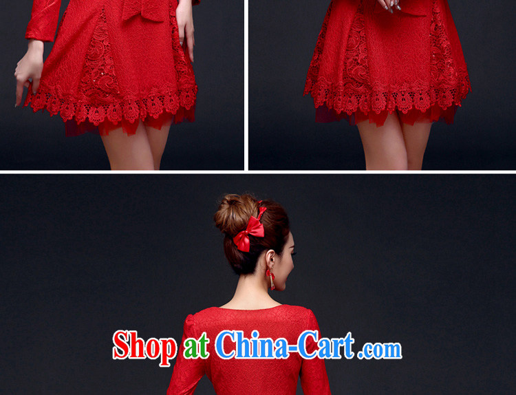 A good service is 2015 new autumn and winter red bridal wedding dresses stylish long-sleeved back door robes bows serving short-sleeved 2XL pictures, price, brand platters! Elections are good character, the national distribution, so why buy now enjoy more preferential! Health