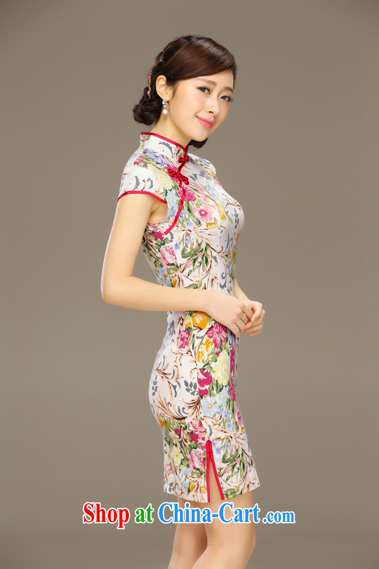 Slim Li informed and strong cotton the cheongsam dress new spring and summer improved Beauty Fashion cheongsam dress short video thin QLZ Q 15 6056, thicker XXL pictures, price, brand platters! Elections are good character, the national distribution, so why buy now enjoy more preferential! Health