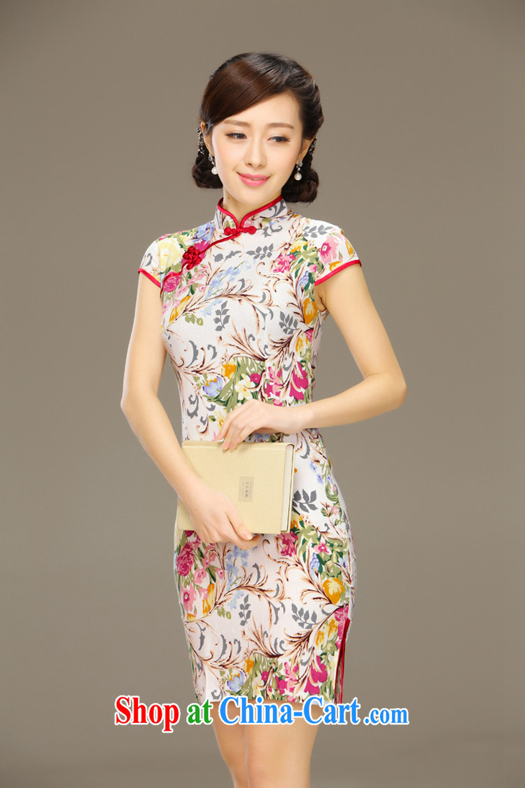 Slim Li informed and strong cotton the cheongsam dress new spring and summer improved Beauty Fashion cheongsam dress short video thin QLZ Q 15 6056, thicker XXL pictures, price, brand platters! Elections are good character, the national distribution, so why buy now enjoy more preferential! Health