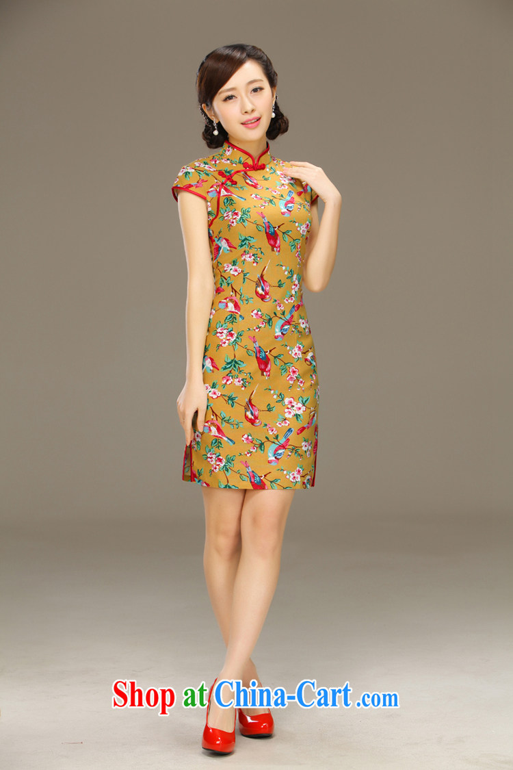 The dirty little known world linen dresses summer improved Stylish retro National Korea wind cotton mA short cheongsam dress QLZ Q 15 6058 micro-world XXL pictures, price, brand platters! Elections are good character, the national distribution, so why buy now enjoy more preferential! Health