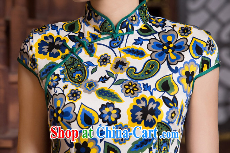 Mr. Kaplan 2015 spring and summer new Ethnic Wind improved daily women Beauty and stylish retro short Sai Kung cotton robes PL 0460 photo color XXL pictures, price, brand platters! Elections are good character, the national distribution, so why buy now enjoy more preferential! Health