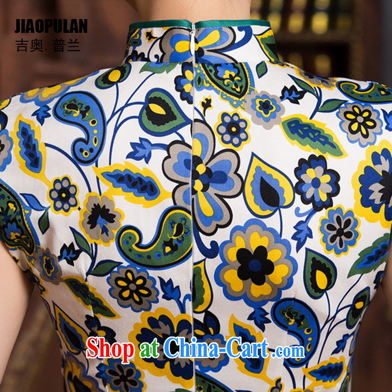 Mr. Kaplan 2015 spring and summer new Ethnic Wind improved daily women Beauty and stylish retro short, Sai Kung cotton robes PL 0460 photo color XXL, Mr. Kaplan (JIAOPULAN), shopping on the Internet