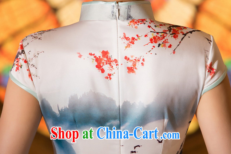 Mr. Kaplan 2015 spring and summer new stylish beauty Silk Cheongsam dress retro Ethnic Wind dress everyday dress PL 0620 photo color XXL pictures, price, brand platters! Elections are good character, the national distribution, so why buy now enjoy more preferential! Health