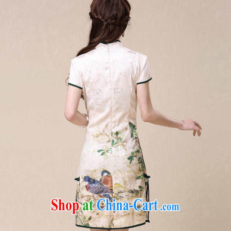 Kowloon City Land summer 2015 national air-cultivating high-end elegant qipao dresses female FL C 3072 - 8952 Map Color XXL, Lung-land (LONGZILIAN), and, on-line shopping
